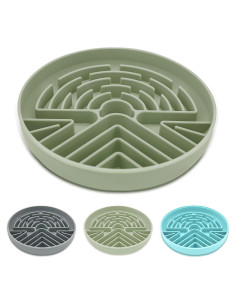 Tazón Antiahogo para Perros Lesipee 19.05 cm Verde Grisáceo