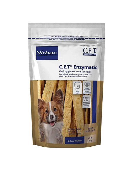 Masticables Enzimáticos Virbac C.E.T. para Perros Pequeños 30 Unidades