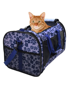 Transportín Suave GOOPAWS Grande para Perros y Gatos Azul