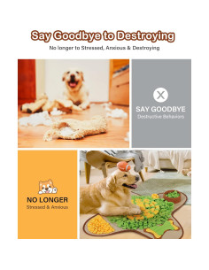 Alfombra de Olfateo HOPET 72x72cm para Perros Grandes - Antideslizante 2