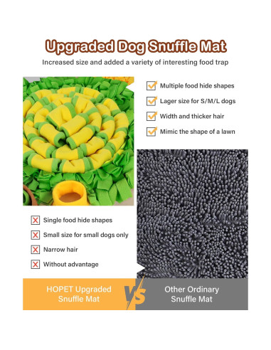 Alfombra de Olfateo HOPET 72x72cm para Perros Grandes - Antideslizante