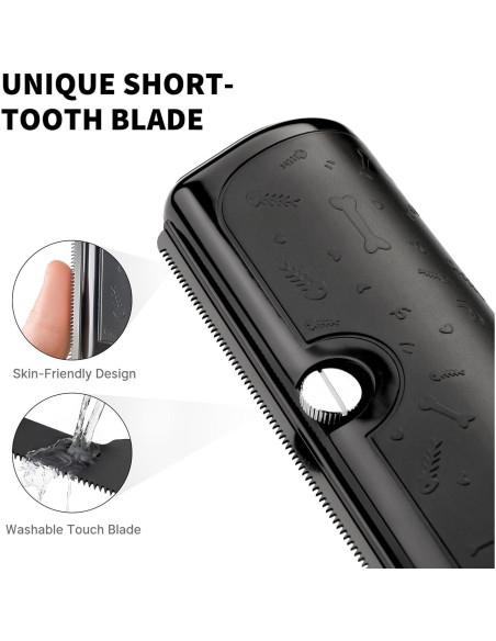 Cepillo Deshedding para Perros y Gatos Barnas X2 - Efectivo y Fácil de Limpiar