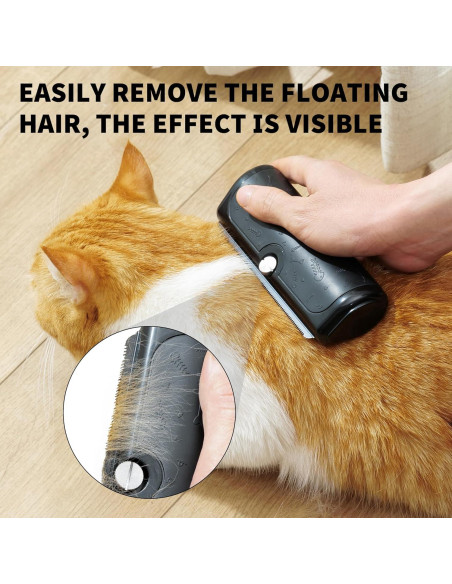 Cepillo Deshedding para Perros y Gatos Barnas X2 - Efectivo y Fácil de Limpiar