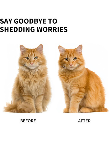 Cepillo Deshedding para Perros y Gatos Barnas X2 - Efectivo y Fácil de Limpiar