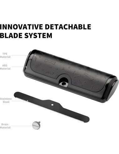 Cepillo Deshedding para Perros y Gatos Barnas X2 - Efectivo y Fácil de Limpiar