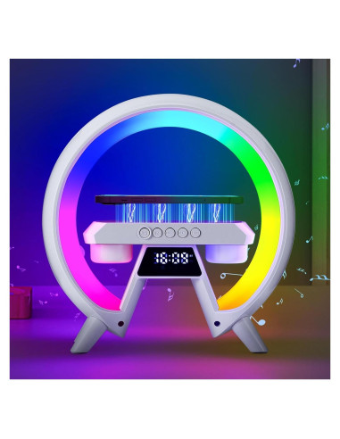 Lámpara de Mesa KUIDEHACUL 5 en 1 con Cargador Inalámbrico 15W