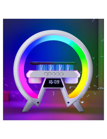 Lámpara de Mesa KUIDEHACUL 5 en 1 con Cargador Inalámbrico 15W Lámpara de Mesa KUIDEHACUL 5 en 1 con Cargador Inalámbrico 15W