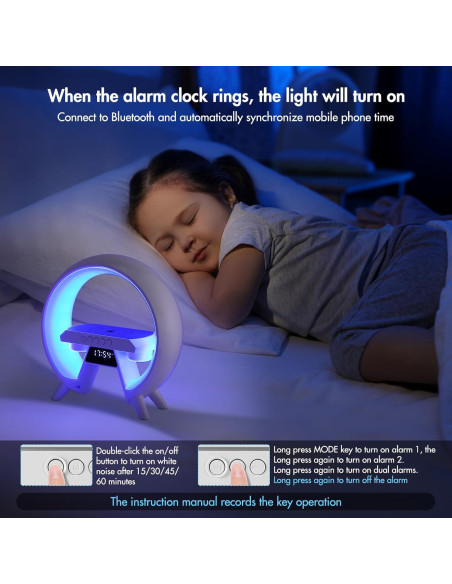 Lámpara de Mesa KUIDEHACUL 5 en 1 con Cargador Inalámbrico 15W Lámpara de Mesa KUIDEHACUL 5 en 1 con Cargador Inalámbrico 15W