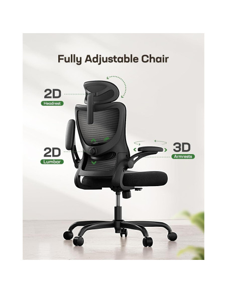 Silla de Oficina Ergonómica Marsail RM-MSOC10B con Soporte Lumbar Silla de Oficina Ergonómica Marsail RM-MSOC10B con Soporte Lumbar