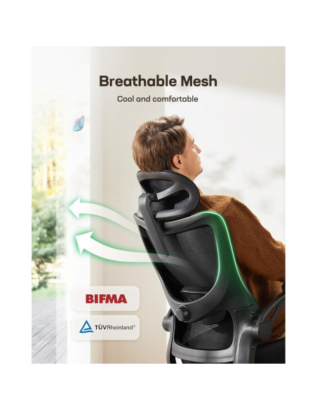 Silla de Oficina Ergonómica Marsail RM-MSOC10B con Soporte Lumbar Silla de Oficina Ergonómica Marsail RM-MSOC10B con Soporte Lumbar