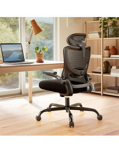Silla de Oficina Ergonómica Marsail RM-MSOC10B con Soporte Lumbar