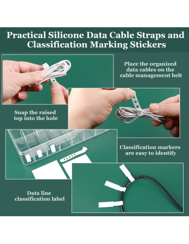 Caja Organizadora de Cables ProSuites 3 Pcs Transparente 26x10x6 cm