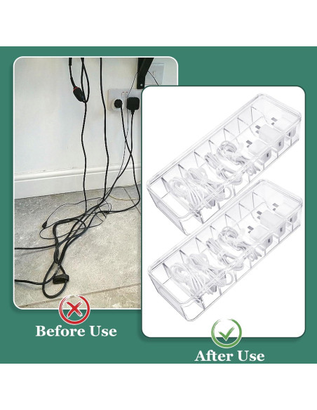Caja Organizadora de Cables ProSuites 3 Pcs Transparente 26x10x6 cm Caja Organizadora de Cables ProSuites 3 Pcs Transparente 26x10x6 cm