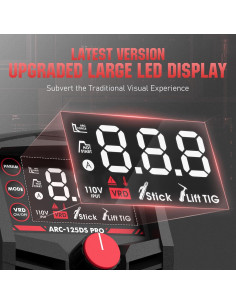 Soldador de Varilla YESWELDER ARC-125DS 125A LED Portátil 2