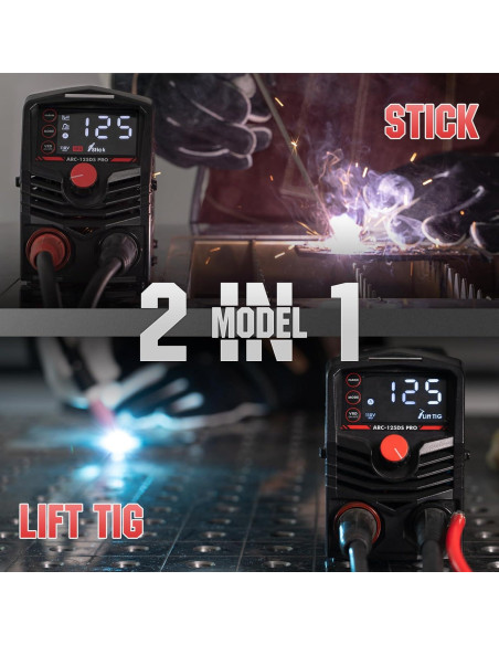 Soldador de Varilla YESWELDER ARC-125DS 125A LED Portátil