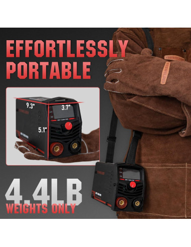 Soldador de Varilla YESWELDER ARC-125DS 125A LED Portátil