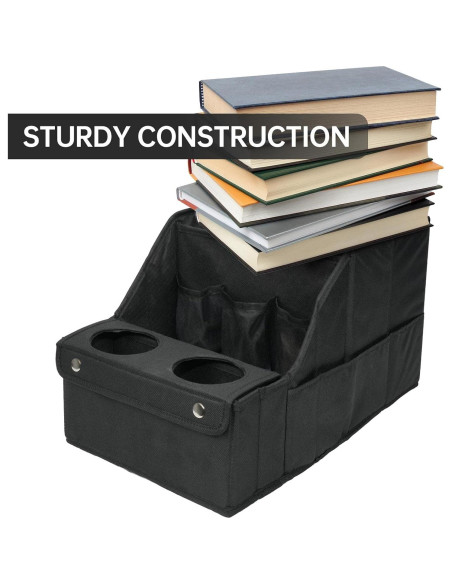 Organizador de Asiento de Coche MULISOFT Negro 11 Compartimentos