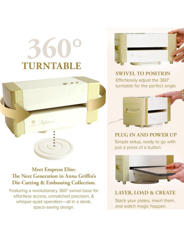 Máquina de Corte y Embossing Eléctrica Anna Griffin Empress Elite