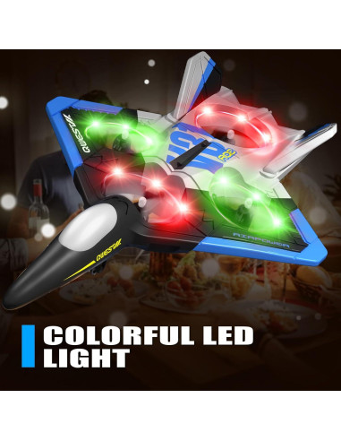 Avión RC 4DRC V31 con Cámara y Luces LED - Juguete Acrobático