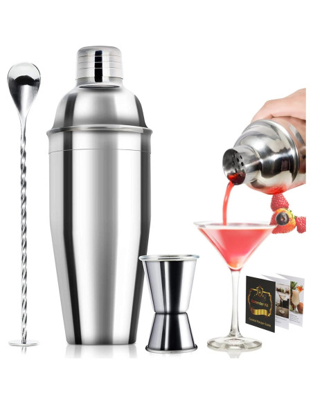 Juego de Coctelera de Bar WPHUAW 750ml Acero Inoxidable