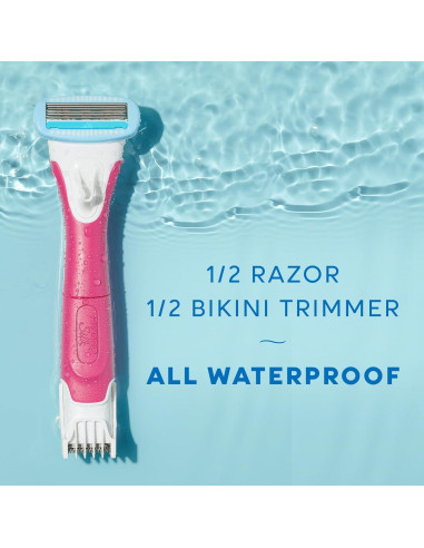 Afeitadora Schick Hydro Silk TrimStyle 2 en 1 para mujeres