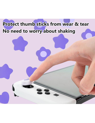 Agarradores de Pulgar de Silicona Epstur para Nintendo Switch