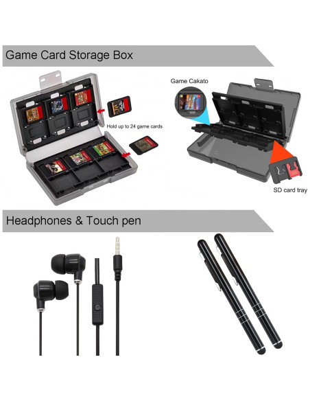 Paquete de Accesorios para Nintendo Switch OLED 18 en 1