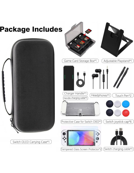 Paquete de Accesorios para Nintendo Switch OLED 18 en 1