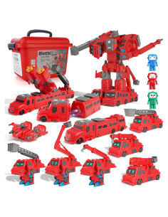 Juguete Camión de Bomberos Magnético BLF FUN 19 Piezas