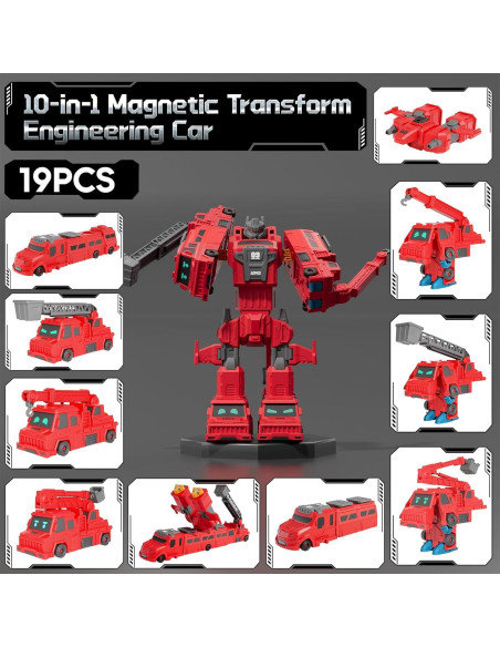 Juguete Camión de Bomberos Magnético BLF FUN 19 Piezas Juguete Camión de Bomberos Magnético BLF FUN 19 Piezas