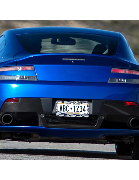 Marco de Placa de Licencia Aluminio LIN KANG Olas del Océano