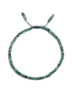 Pulsera de Tobillo de Ágata Musgosa Jewever Ajustable 21.6-25.4 cm