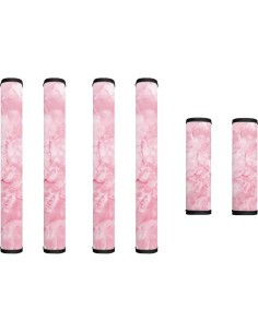 Cubiertas de Mango de Refrigerador Luarisgur Rosa 6 Piezas 2