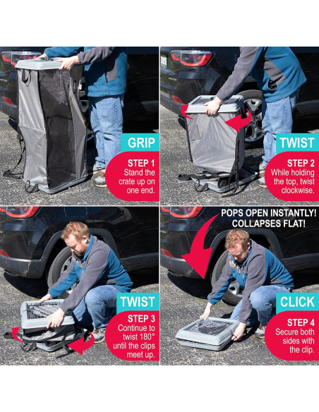 Cajón Abierto Grande SportPet para Mascotas - Jaula Portátil