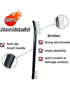 Juego de Cepillos de Detalle PAOTEEM 6 Piezas Nylon y Alambre 2