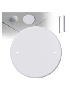 Placa de Cubierta de Techo Wuno Shop 12.7 cm Metal Blanca