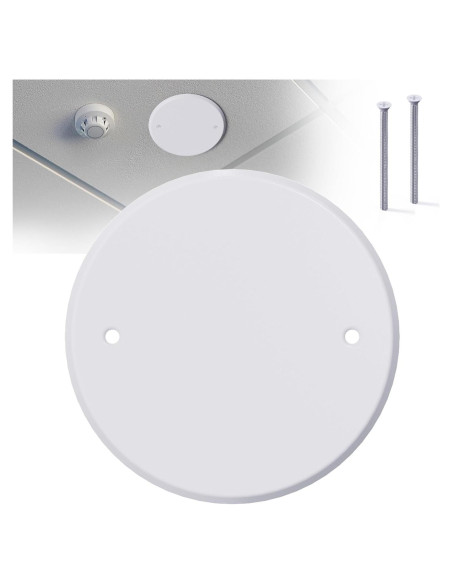 Placa de Cubierta de Techo Wuno Shop 12.7 cm Metal Blanca Placa de Cubierta de Techo Wuno Shop 12.7 cm Metal Blanca
