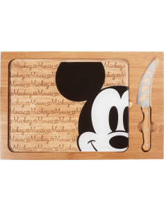 Tabla de Cortar con Tapa de Vidrio Mickey Mouse Picnic Time 38.7x25.4cm 2