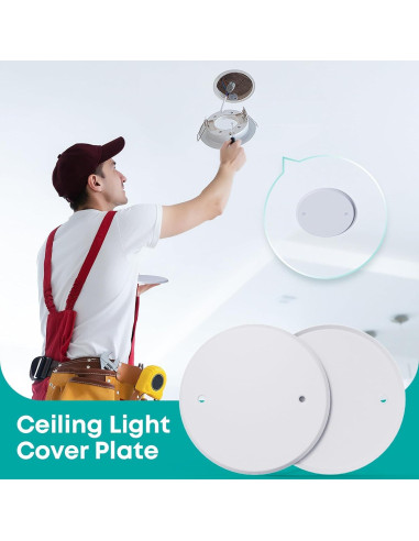 Placa de Cubierta de Techo Wuno Shop 12.7 cm Metal Blanca