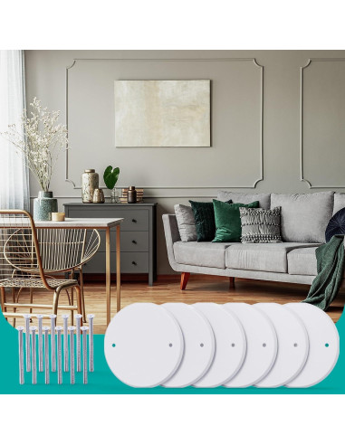 Placa de Cubierta de Techo Wuno Shop 12.7 cm Metal Blanca