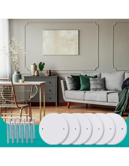 Placa de Cubierta de Techo Wuno Shop 12.7 cm Metal Blanca Placa de Cubierta de Techo Wuno Shop 12.7 cm Metal Blanca