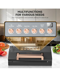Sellador de Vacío de Alimentos VACAPEX VS8002 Acero Inoxidable 2025 2