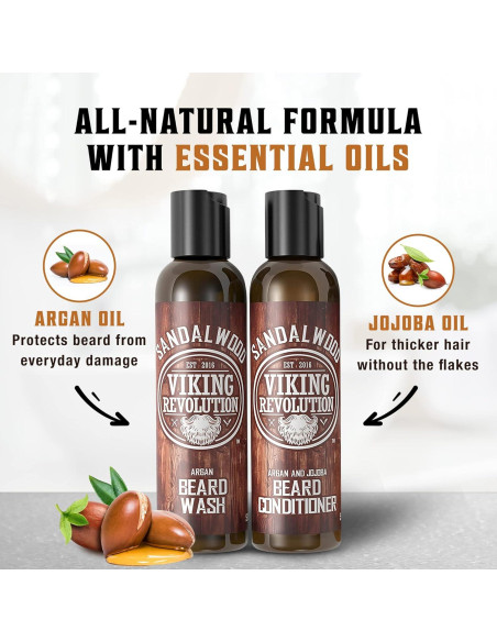 Juego de Champú y Acondicionador para Barba Viking Revolution 150 ml