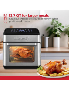 Freidora de Aire Digital Holstein 12.7 QT 8 en 1 Saludable 2