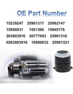 Sensor de Estacionamiento MANATEE 15239247 4PCS Compatible 2