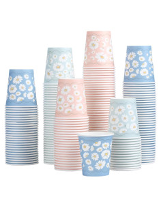 Vasos de Papel Desechables Lamosi 3 oz - 300 Unidades