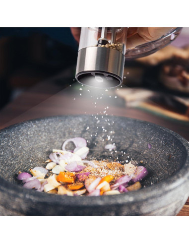 Juego de Molinillos Eléctricos de Sal y Pimienta Edleikoke