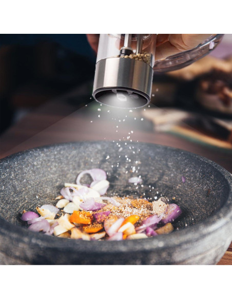 Juego de Molinillos Eléctricos de Sal y Pimienta Edleikoke