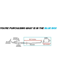 Kit de Escape de Acero Inoxidable Escape Northeastern para Toyota Camry 2004-2006 3.3L 2