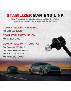 Kit de Enlace de Barra Estabilizadora GPMMWPG K80230 para Toyota Corolla 2003-2019 2